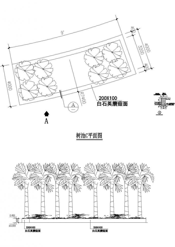 某精致树池施工建筑CAD设计参考图_图1