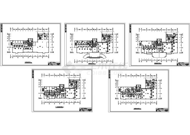 综合楼暖通空调工程水系统平面cad施工图-图一