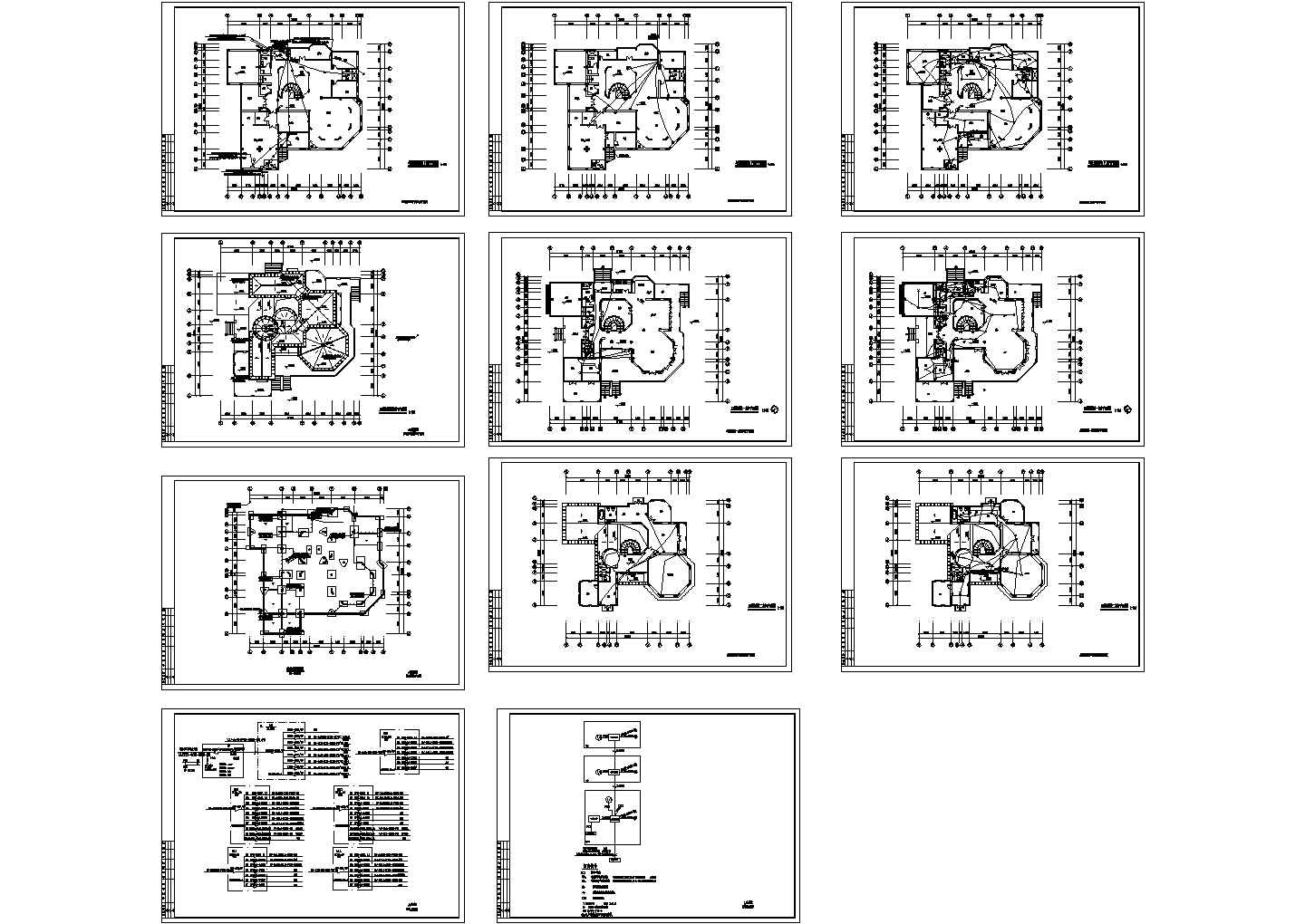 某别墅电气设计CAD施工图