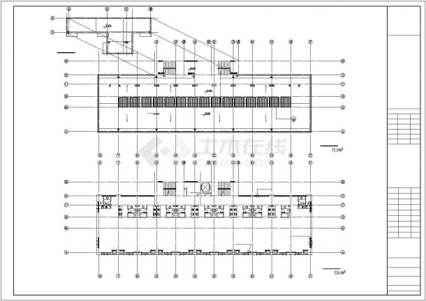 某4739㎡地上六层框架住宅楼建筑结构图纸-图二