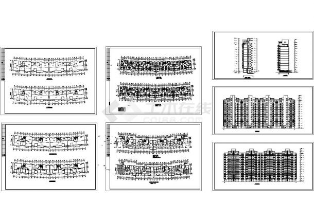 某十二层板式住宅（顶层复式）建筑施工图-图二