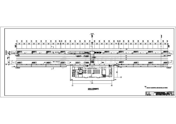 某跨省铁路站台钢结构建筑设计施工图纸-图二
