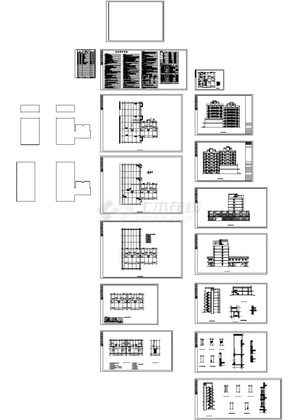 某宜居经济适用房小区（11号楼）建筑施工图-图二