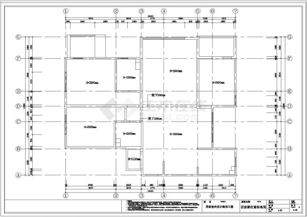 混搭风格的一套住宅装饰施工图附效果图-图二