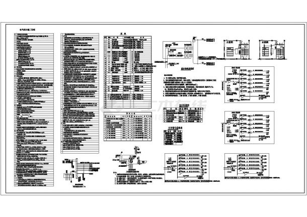 某大型电子厂房配电设计cad全套电气施工图纸（ 含设计说明，含弱电设计）-图二
