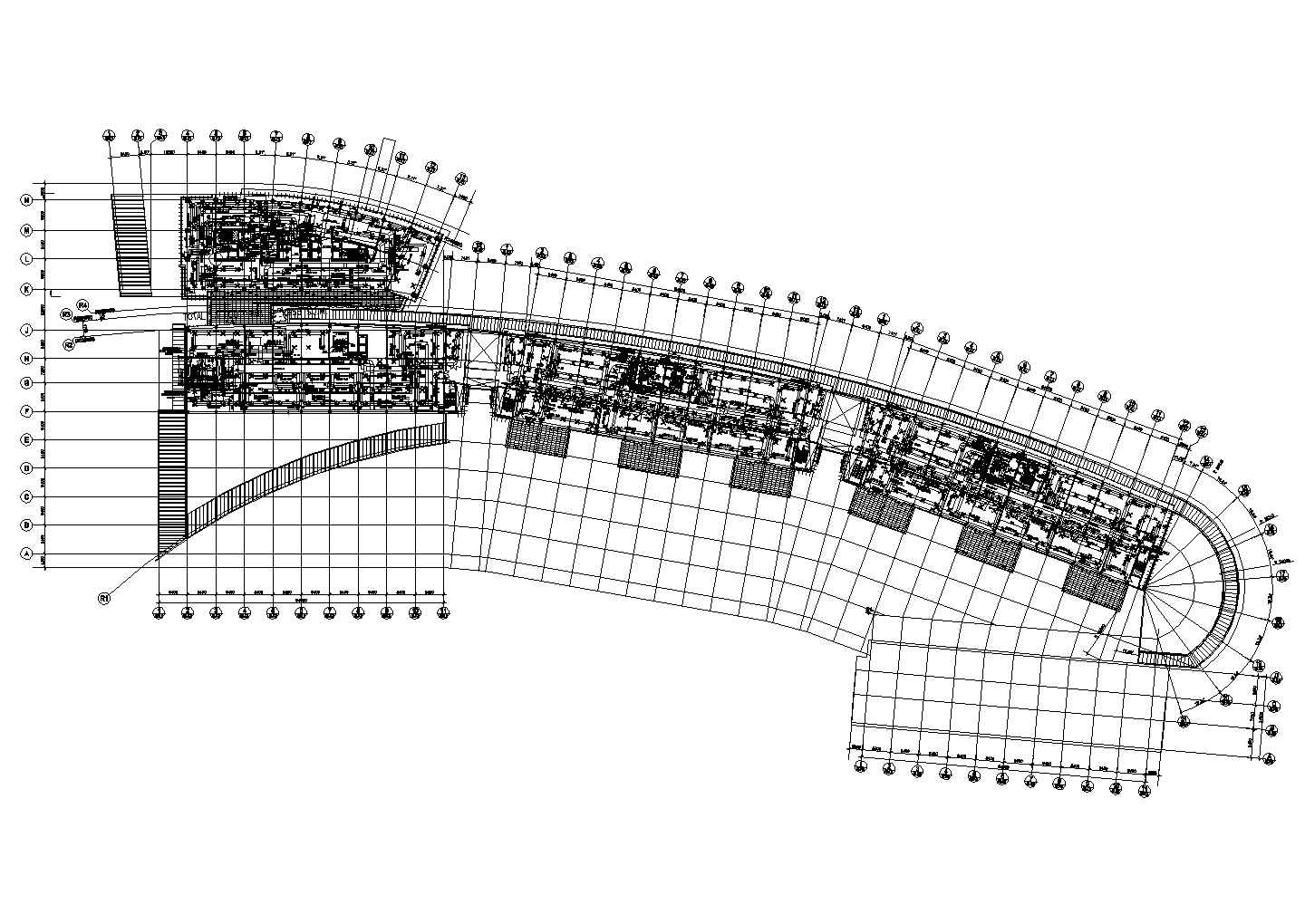 北京中心暖通空调平面设计cad施工图