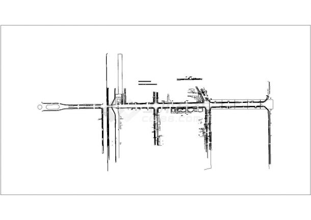某主干道道路绿化景观设计详细施工方案CAD图纸-图二
