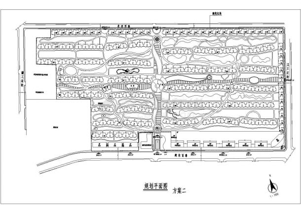 某高新技术工业园区规划设计cad总平面施工图（甲级院设计）-图一