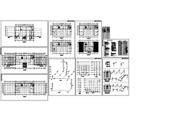 某六层中学行政楼给排水CAD设计图_图1