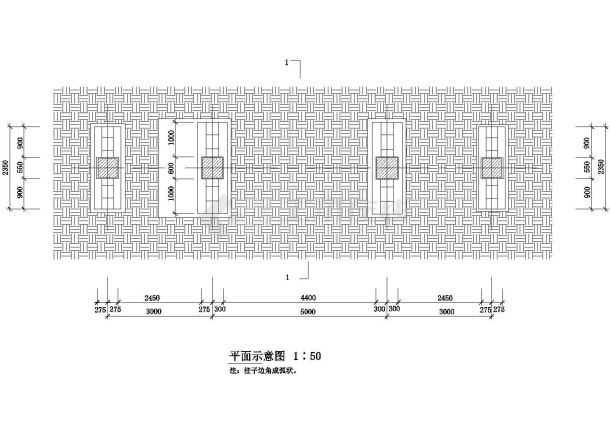 某园林古建牌楼建筑设计施工图-图一