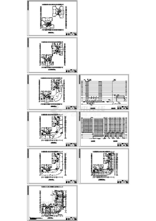 某15层综合楼给排水CAD设计全套图纸-图二