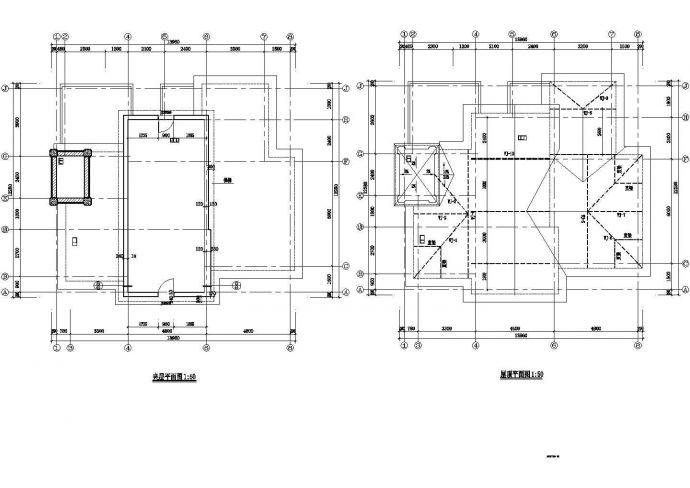 某277㎡地上二层框架结构住宅建筑施工图纸_图1