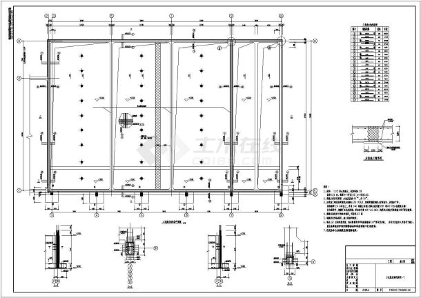 某电厂工业废水车间设计cad全套结构施工图纸（ 含设计说明，含建筑设计）-图二
