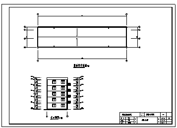 某五层钢筋混凝土框架结构小区住宅建筑结构施工cad图(含计算书，结构图)-图一