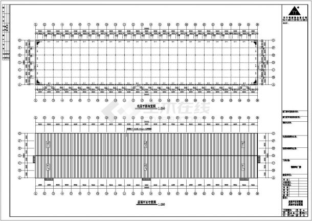 某跨度30米两层单跨门式钢架厂房设计cad全套结构施工图（ 含设计说明）-图二