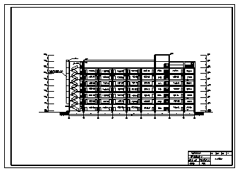 某八层钢筋混凝土框架结构综合大厦建筑结构施工cad图(含计算书，结构图)-图一