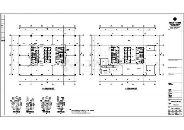 [深圳]某三十三层写字楼建筑cad设计施工图（129米）-图一