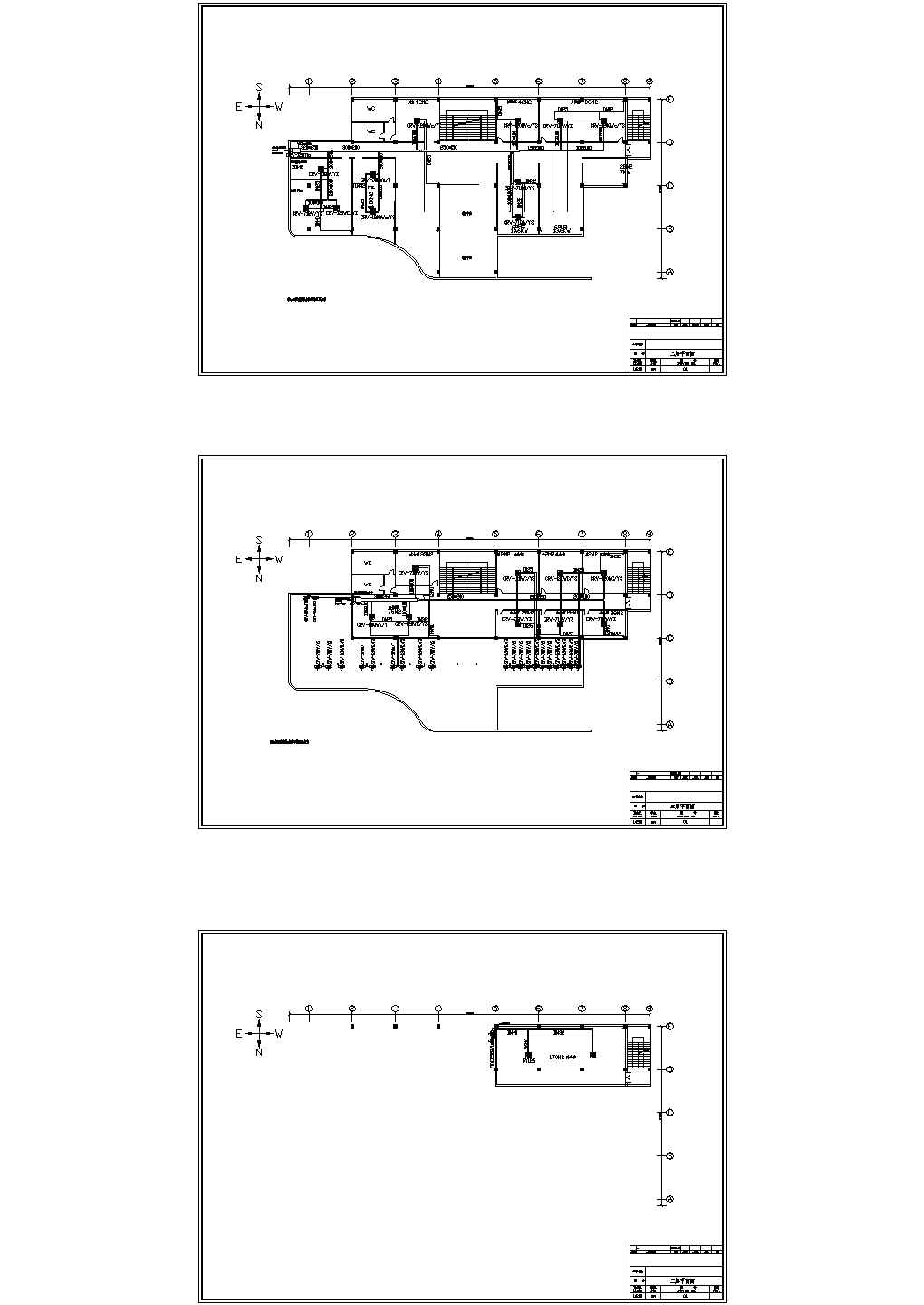 昆山某行政楼暖通空调平面设计cad施工图