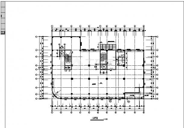 10074平米12层框架农机公司设计建筑施工cad图纸-图一