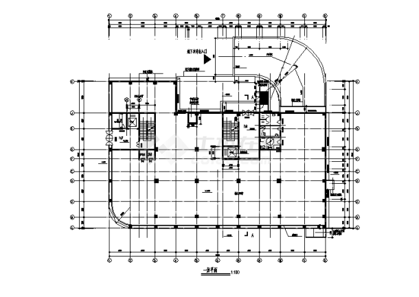 10074平米12层框架农机公司设计建筑施工cad图纸-图二