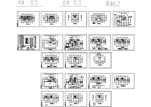 某工业区办公楼电气CAD施工图-图二