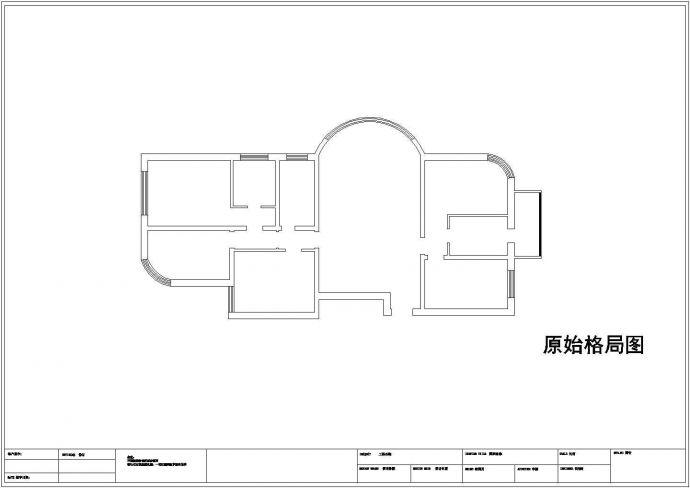 黑白经典风格室内家装设计cad图纸_图1