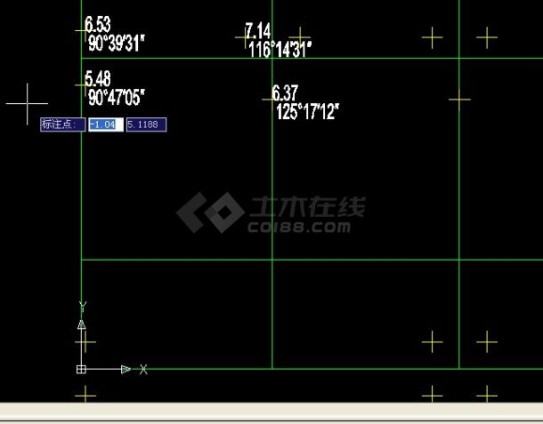 桩基放线(角度距离)