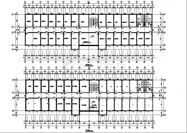 4层L型3437平方米砖混门诊楼建筑设计施工cad图纸-图二