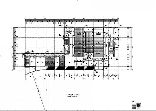 7934平米6层医院影像公共楼建筑设计施工cad图纸-图一