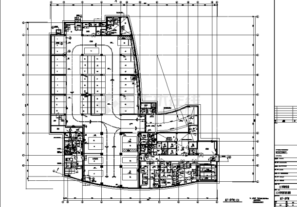 16层26293平方米框剪胸科医院病房楼建施cad图纸，含地下一层-图一