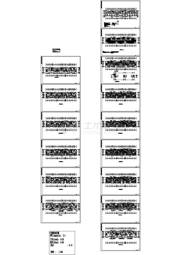 某公司员工宿舍楼照明平面及系统设计CAD施工图-图一