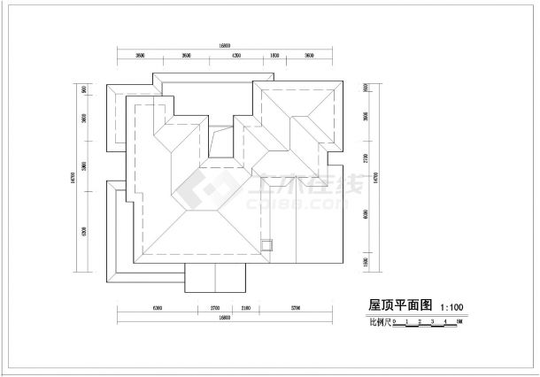 331平方米两层独栋别墅建筑全套施工cad图纸，含效果图-图二