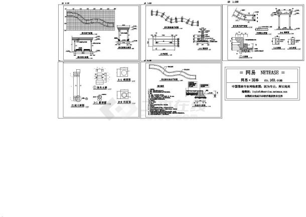 某景观园林工程欧式廊设计cad全套建筑施工图（含设计说明，含结构设计）-图一