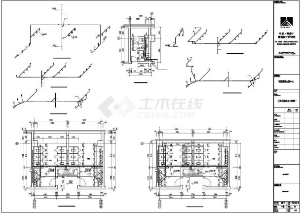 某卫生间系统设计cad图纸（共4张）-图一