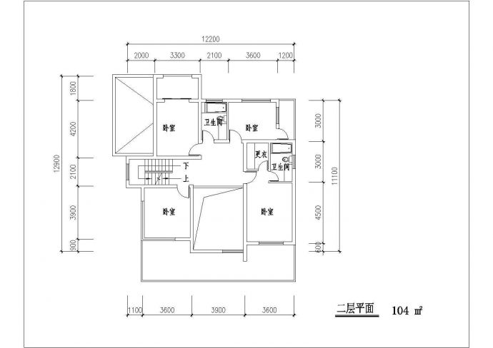 宜春市某小区290平米3层砖混结构独栋别墅平立剖面设计CAD图纸_图1