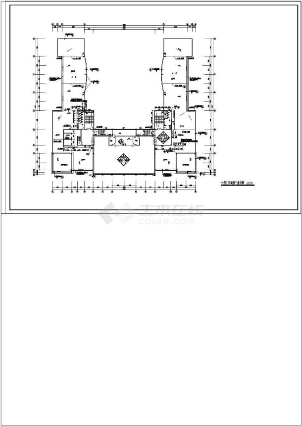 某地区大型医院设计cad施工图-图一