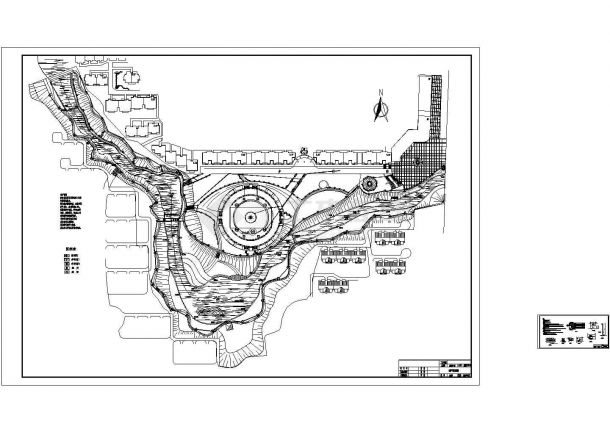 信阳市某大型滨河公园内部景观设计CAD图纸-图一