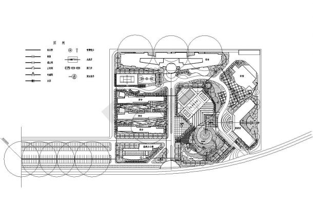 某电厂厂区环境园林喷灌CAD设计图-图二