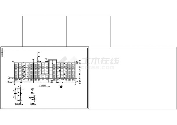 某医院建筑设计施工cad图纸-图一