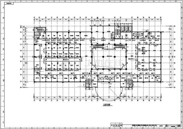 青岛医院综合楼建筑cad设计全套图-图一