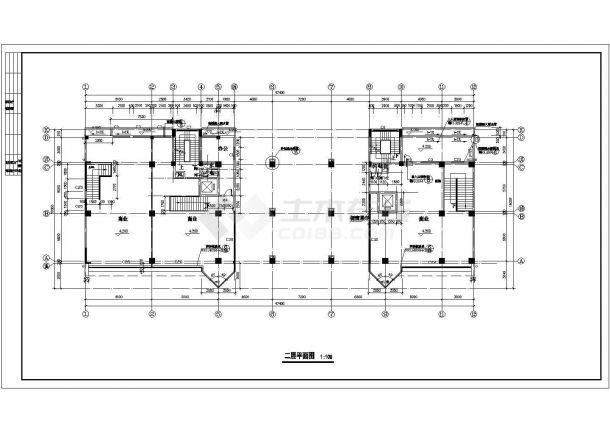 某十一层框架结构商住楼设计cad全套建筑施工图（ 含设计说明）-图二