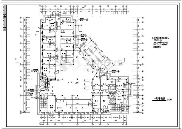 医院建筑cad全套设计方案图-图二