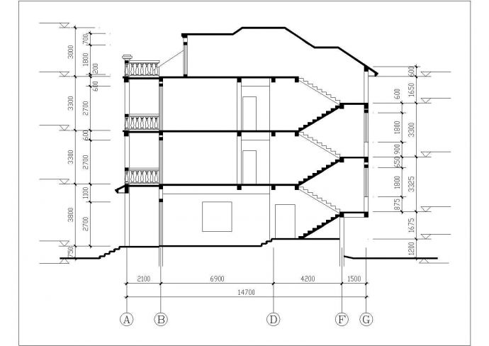 温州市某小区335平米3层框混结构单体别墅全套建筑设计CAD图纸_图1