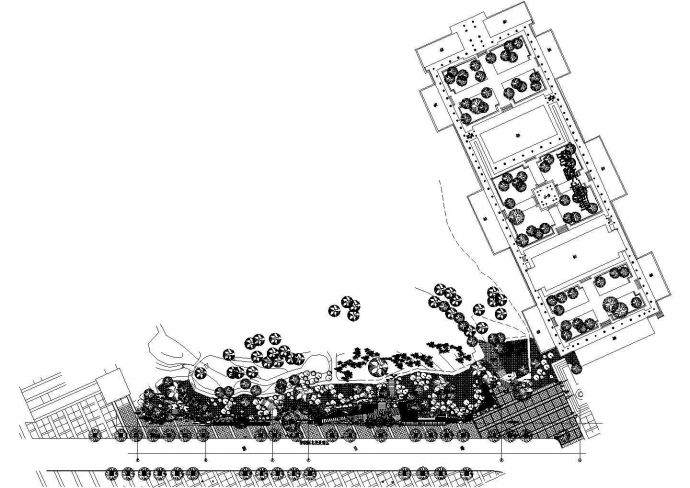 某春晓园北段景观绿化设计详细施工方案CAD图纸_图1