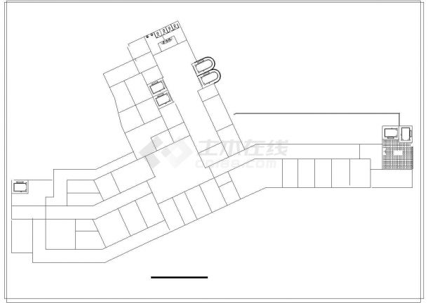 长沙南大医院建筑设计方案平面图-图二