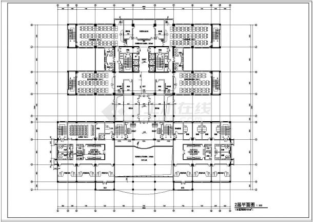 中国药大研究生实验楼建筑设计全套施工图-图一