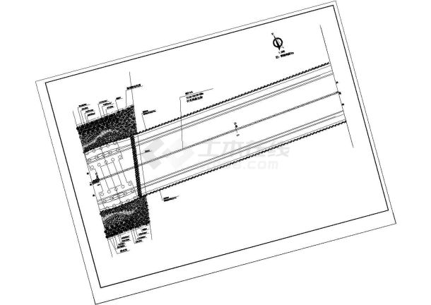 某典型详细的道路绿化设计详细施工方案CAD图纸-图一