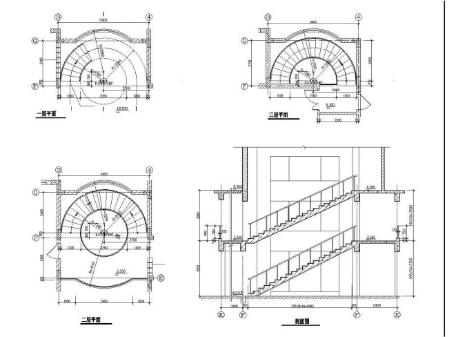 岳阳市阳山新村350平米3层砖混结构单体别墅建筑设计CAD图纸_图1