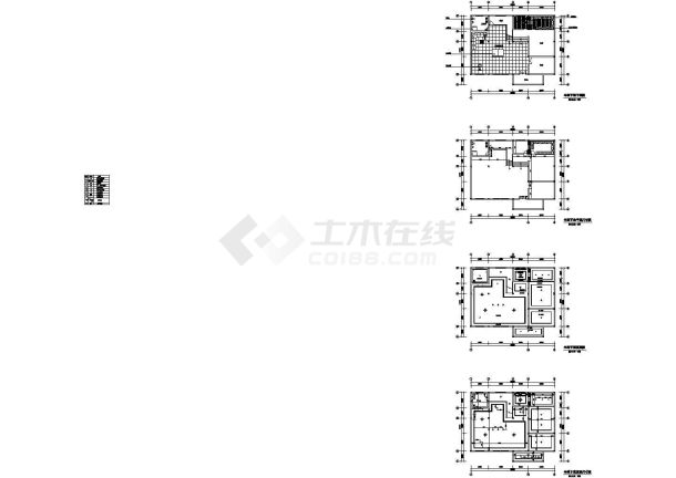 望江府邸欧式风格别墅室内装修施工图-图一