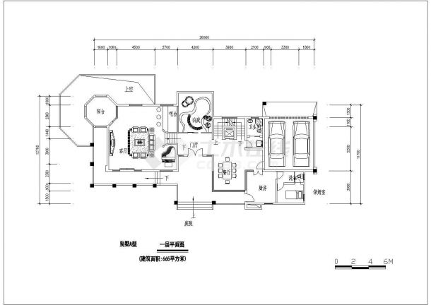 三套别墅经典户型建筑设计施工图-图二